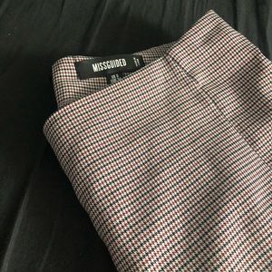 Missguided houndstooth skirt - Size US 2